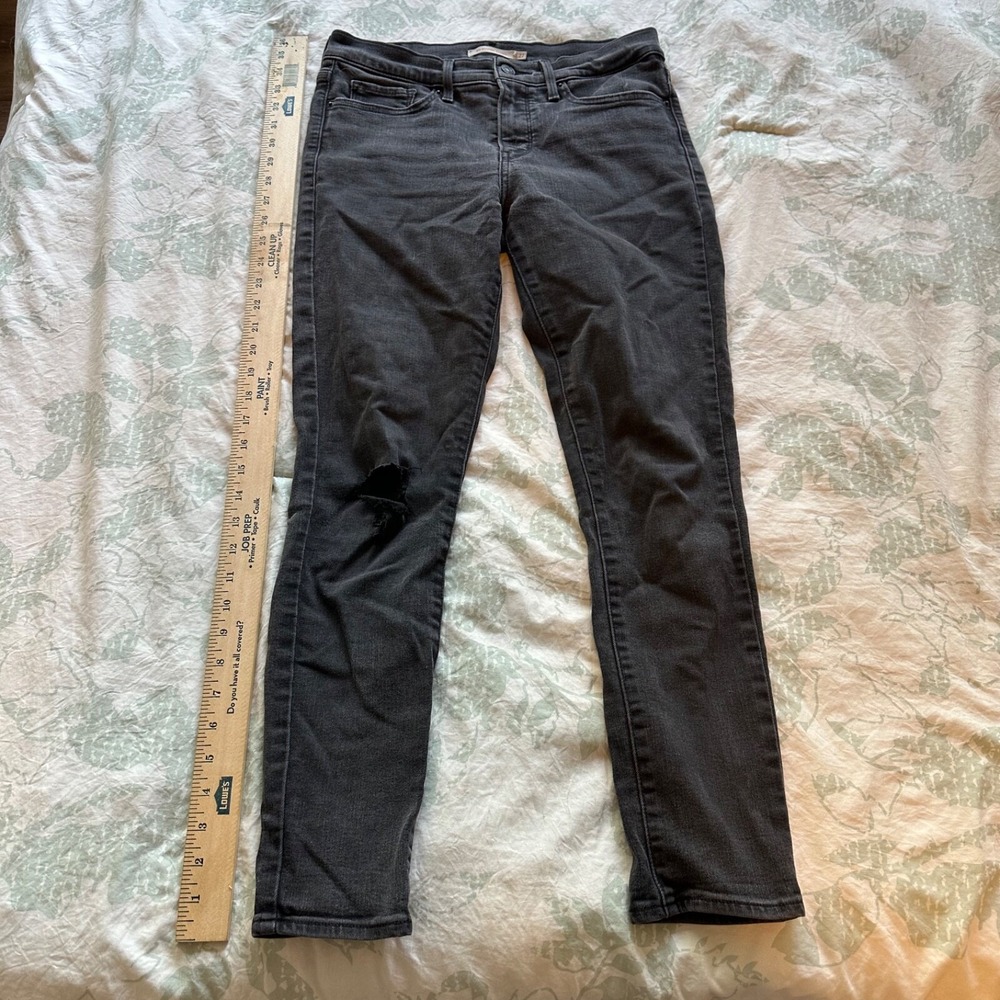Levis Womens Jeans‎ 311 Shaping Skinny Black Denim Mid Rise Size 27
